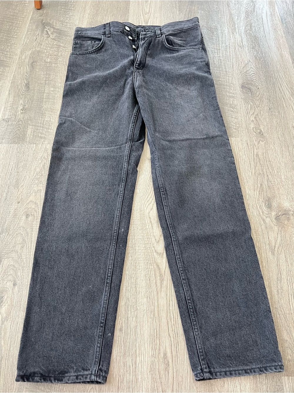 COS Men's Washed Black Straight Jeans